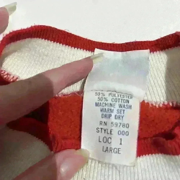 Vintage Guess Jeans 80s USA Spellout Georges Marciano Crew Neck Sweater Large - Picture 8 of 9